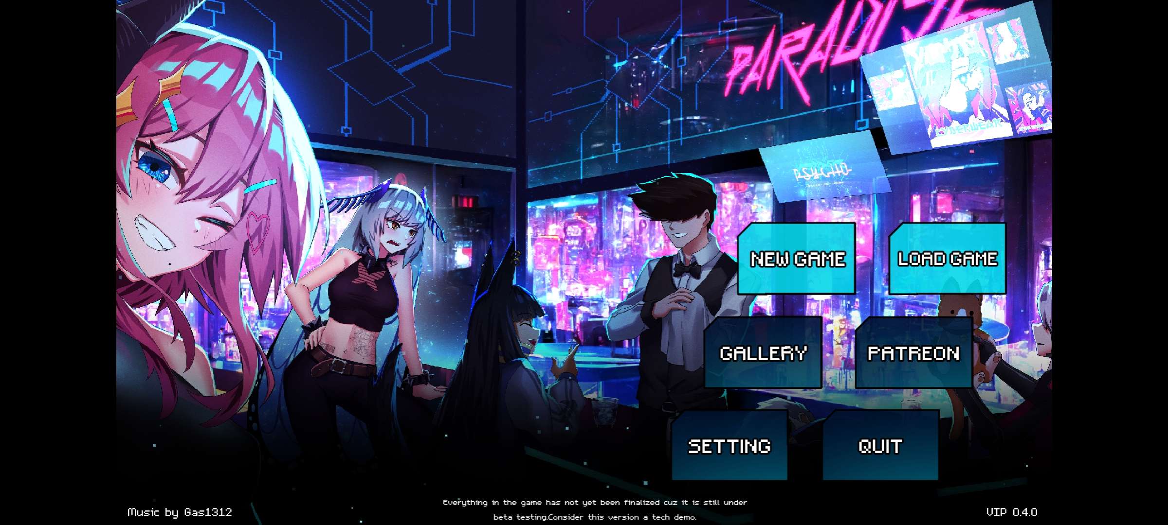 安卓版互动SLG英文全动态调酒师的天堂~Paradise Overlap V0.40 最新破解版+全回想