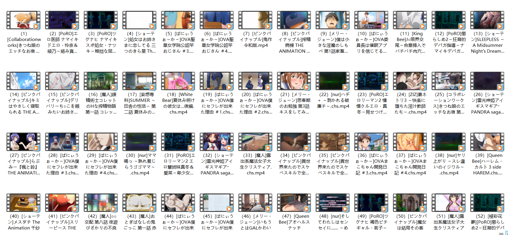 汉化2022年8月~2023年2月所有里番合集1080p解压后24.8G