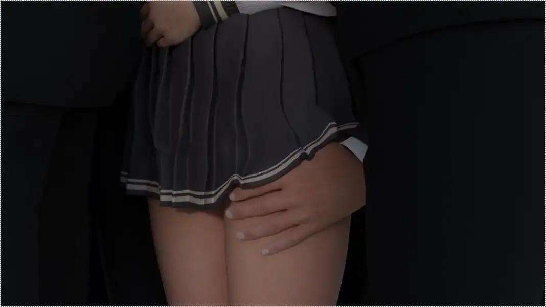 [电车][痴汉]電車の中で