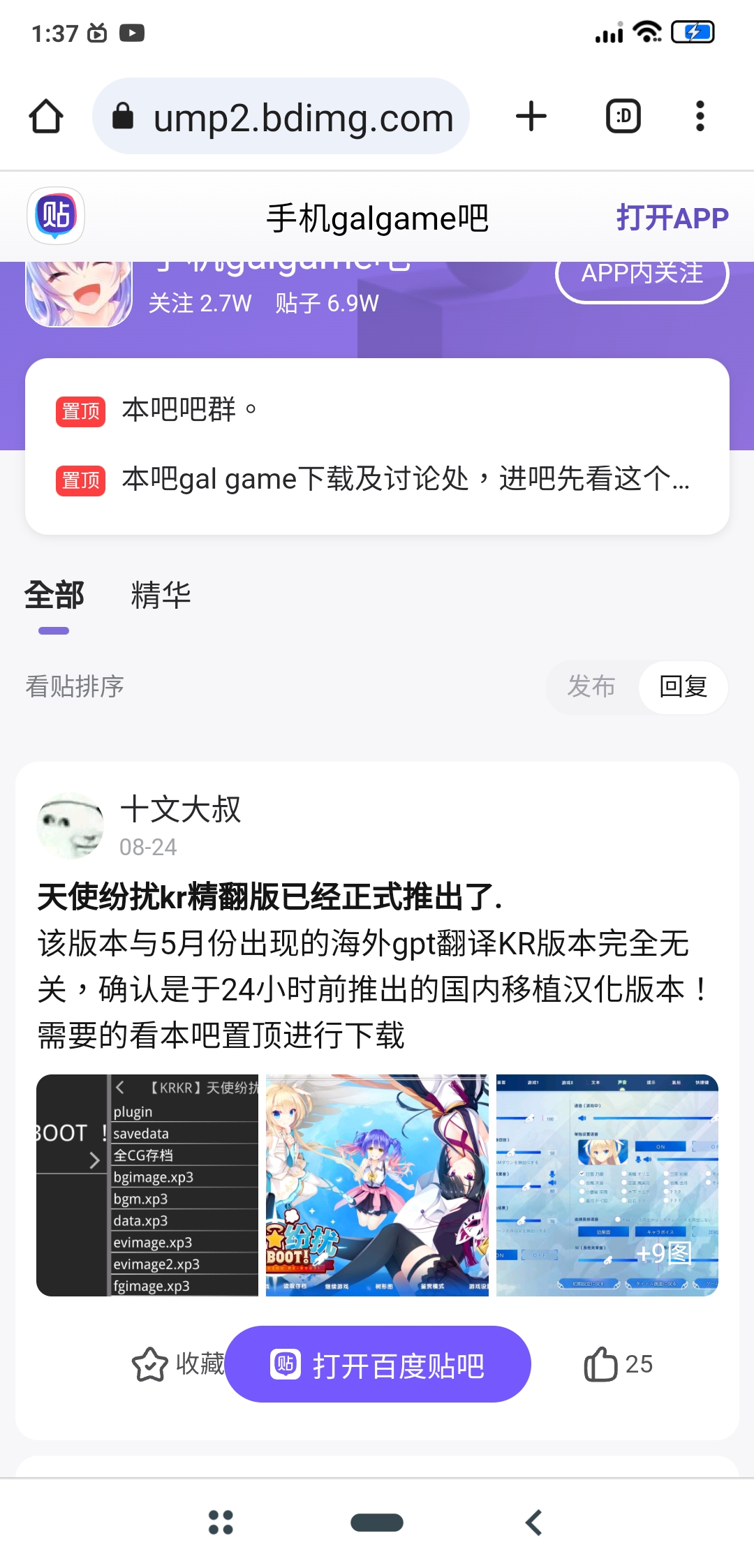 求个天使纷扰kr精翻版