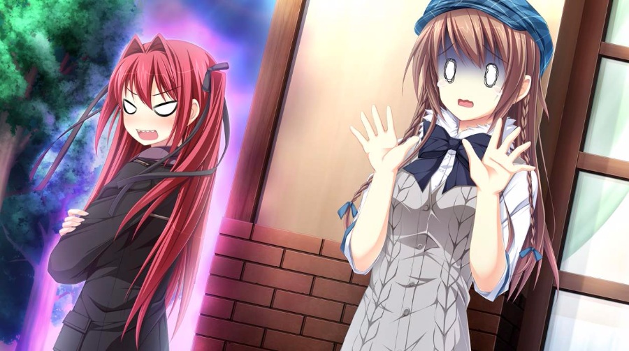 少女编织爱的画布