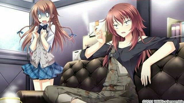 少女编织爱的画布