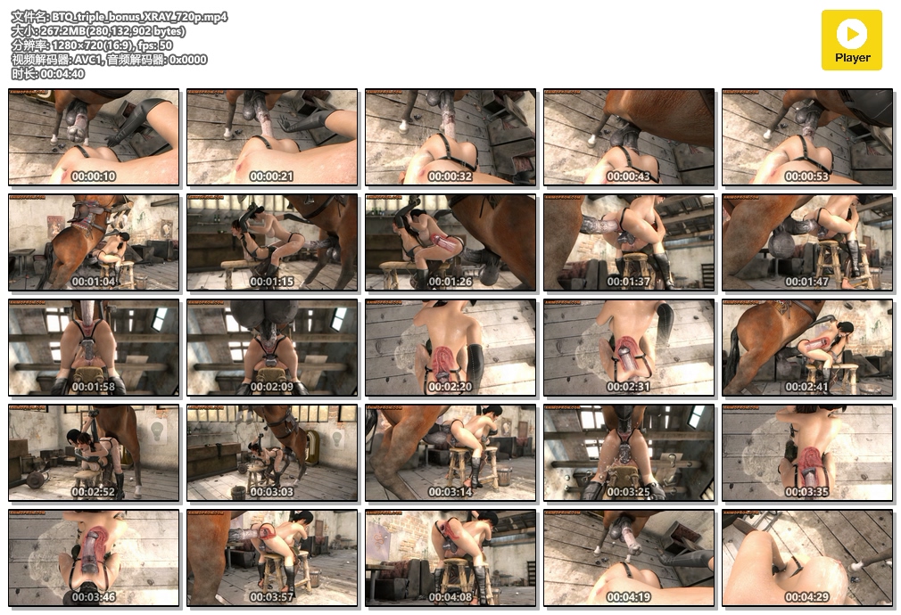 [3D动漫][人兽]静静和马5-DLC静静的三重奖励惩罚HD完整版267MB