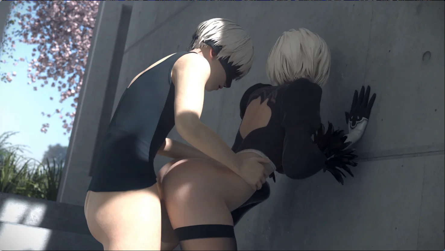 [同人动画/3D/女上位/口交/后入]尼尔同人动画：2B和9S在楼梯口[665MB/FM转百度/迅雷/UC]