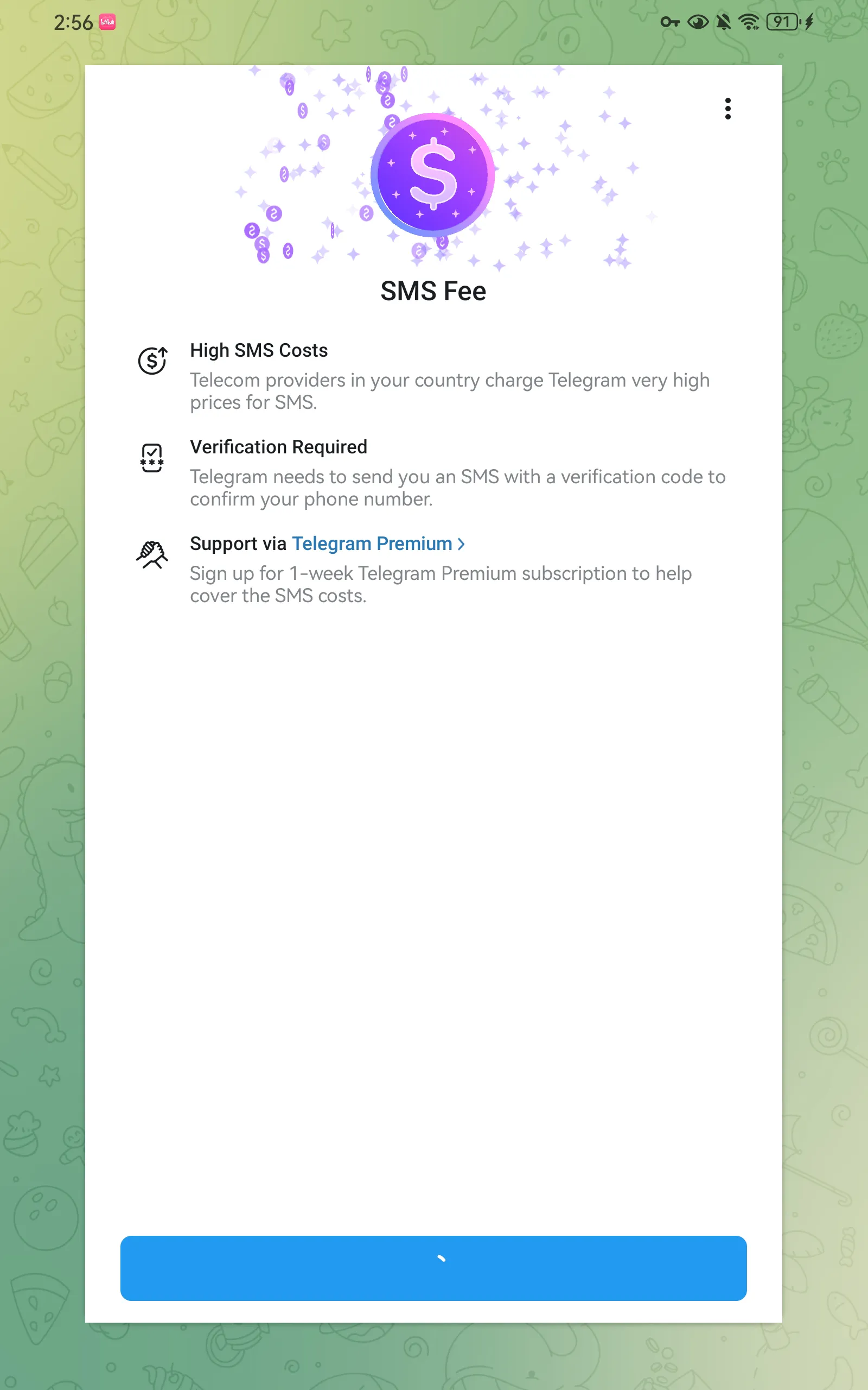 这里咋办呀？下面那个按钮一直在转圈圈...