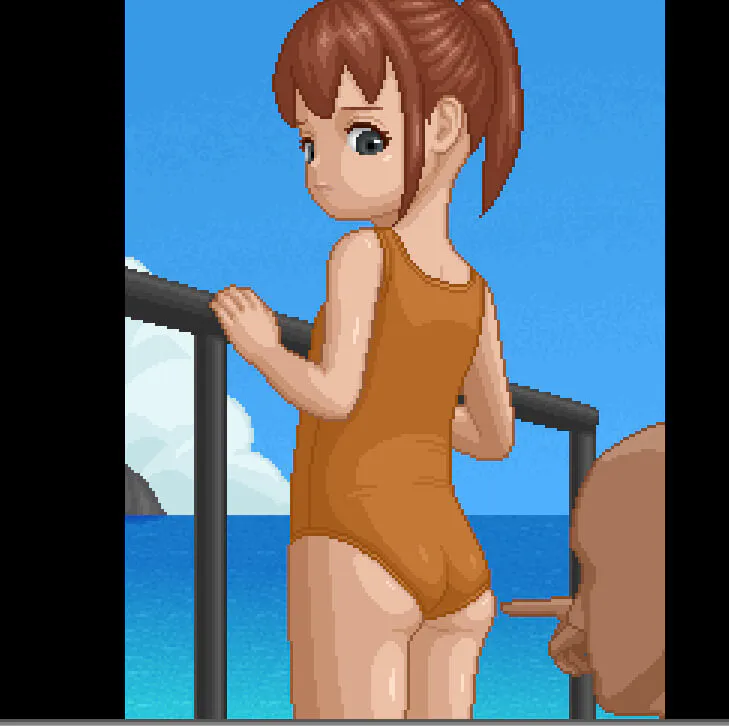 新作[日式SLG] 女儿泳装屁股 娘の水着尻 生肉版