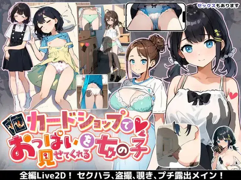 [PCSLG动态触摸内嵌汉化] 在卡牌店里展示胸部的女生 V1.04 [700m]